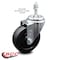 Service Caster 4 Inch Soft Rubber Wheel Swivel 3/8 Inch Threaded Stem Caster SCC-TS20S414-SRS-381615 - alternate 2